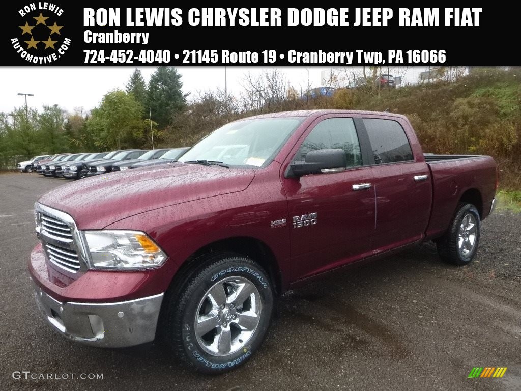 2018 1500 Big Horn Crew Cab 4x4 - Delmonico Red Pearl / Black/Diesel Gray photo #1