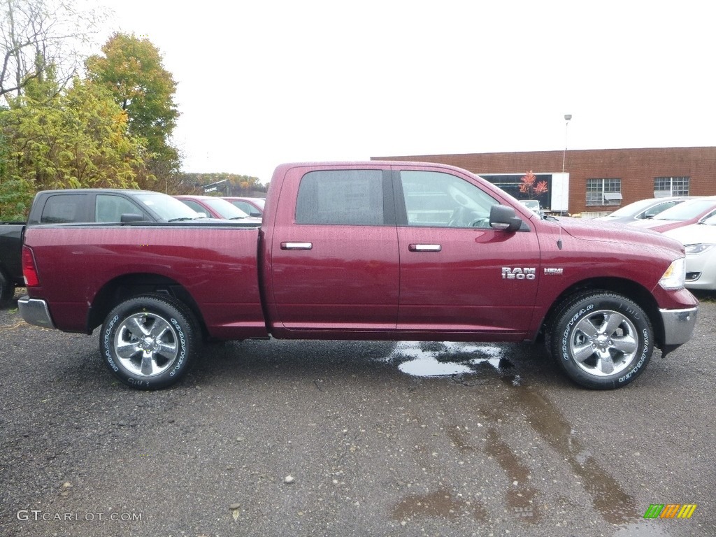 2018 1500 Big Horn Crew Cab 4x4 - Delmonico Red Pearl / Black/Diesel Gray photo #6