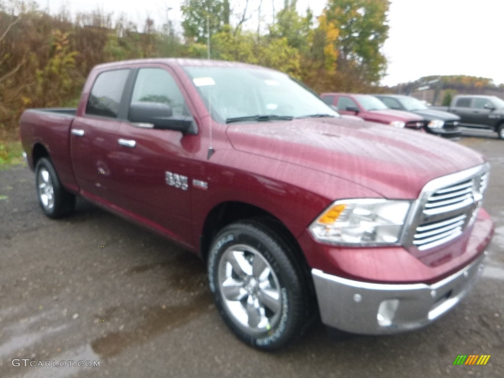 2018 1500 Big Horn Crew Cab 4x4 - Delmonico Red Pearl / Black/Diesel Gray photo #7