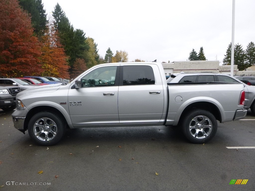 2018 1500 Laramie Crew Cab 4x4 - Bright Silver Metallic / Black photo #2