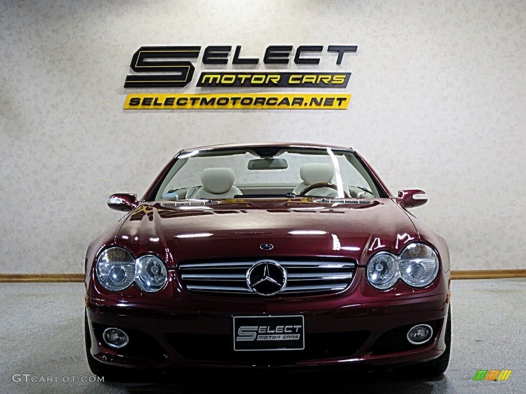 2007 SL 550 Roadster - Storm Red Metallic / Java photo #10