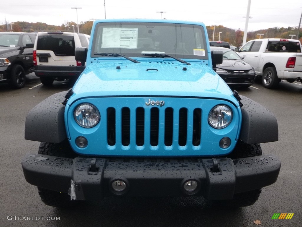 Chief Blue 2018 Jeep Wrangler Unlimited Sport 4x4 Exterior Photo #123735647