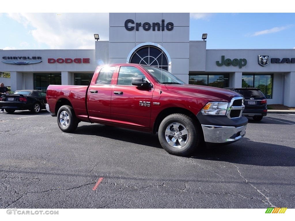2018 1500 Tradesman Quad Cab - Delmonico Red Pearl / Black/Diesel Gray photo #1