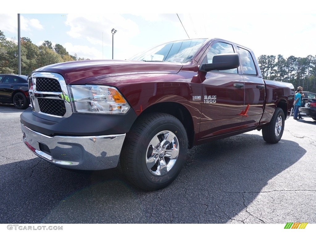 2018 1500 Tradesman Quad Cab - Delmonico Red Pearl / Black/Diesel Gray photo #3