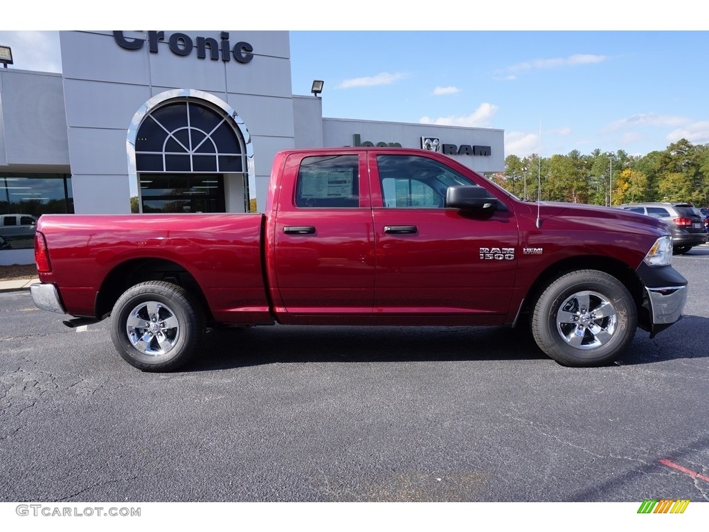 2018 1500 Tradesman Quad Cab - Delmonico Red Pearl / Black/Diesel Gray photo #8