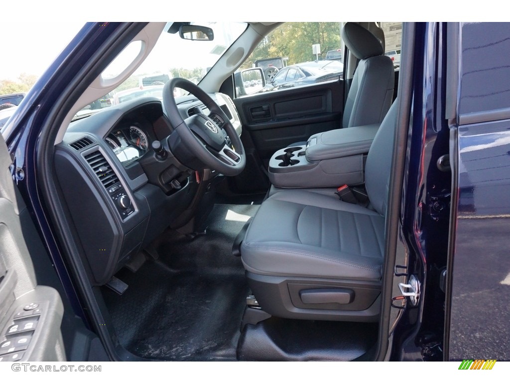 2018 1500 Tradesman Quad Cab - True Blue Pearl / Black/Diesel Gray photo #9