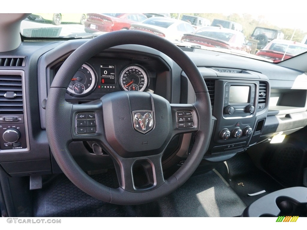 2018 1500 Tradesman Quad Cab - True Blue Pearl / Black/Diesel Gray photo #10