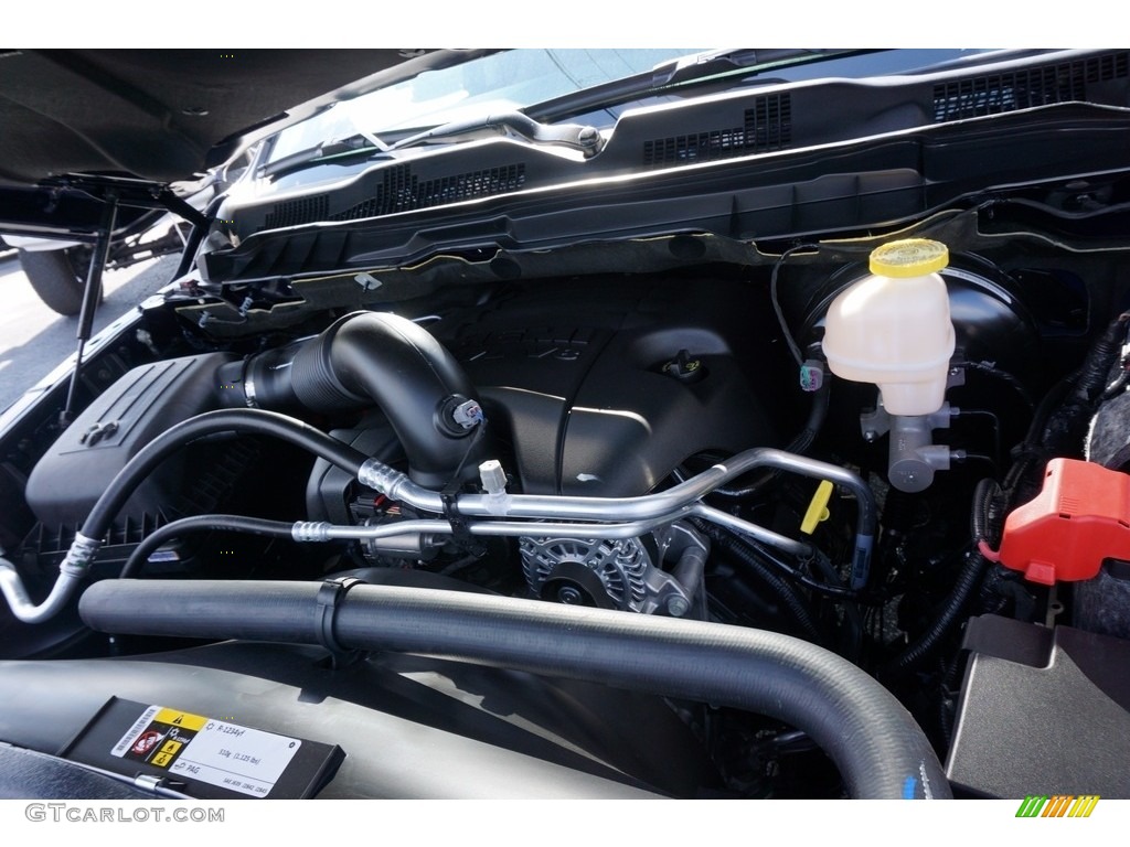 2018 1500 Tradesman Quad Cab - True Blue Pearl / Black/Diesel Gray photo #13