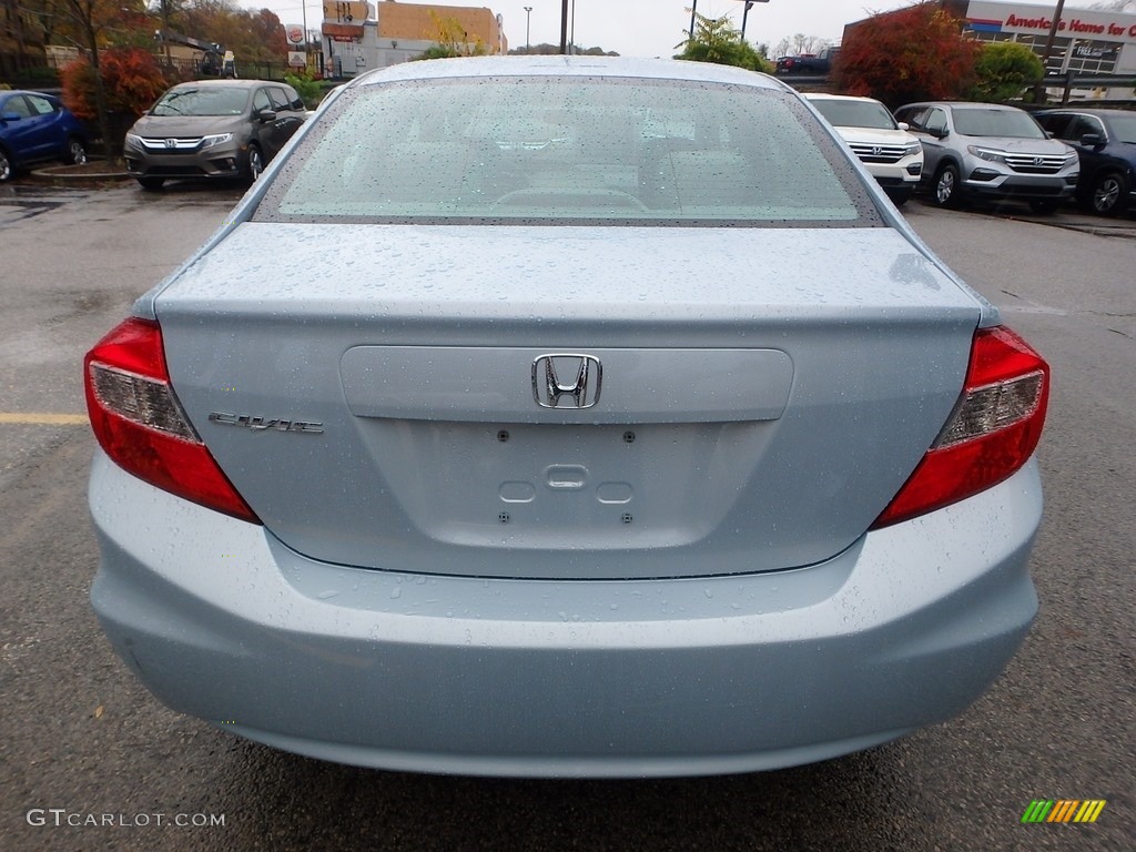 2012 Civic LX Sedan - Cool Mist Metallic / Stone photo #4