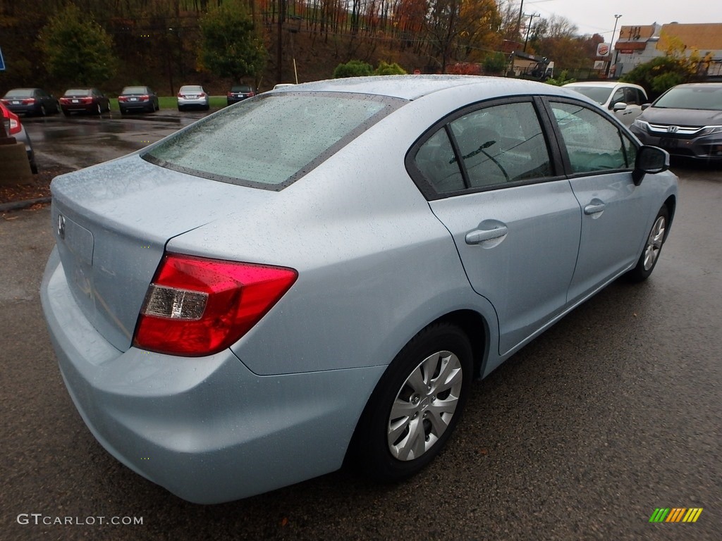 2012 Civic LX Sedan - Cool Mist Metallic / Stone photo #5