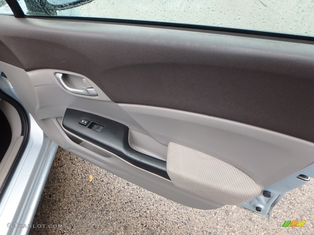 2012 Civic LX Sedan - Cool Mist Metallic / Stone photo #12