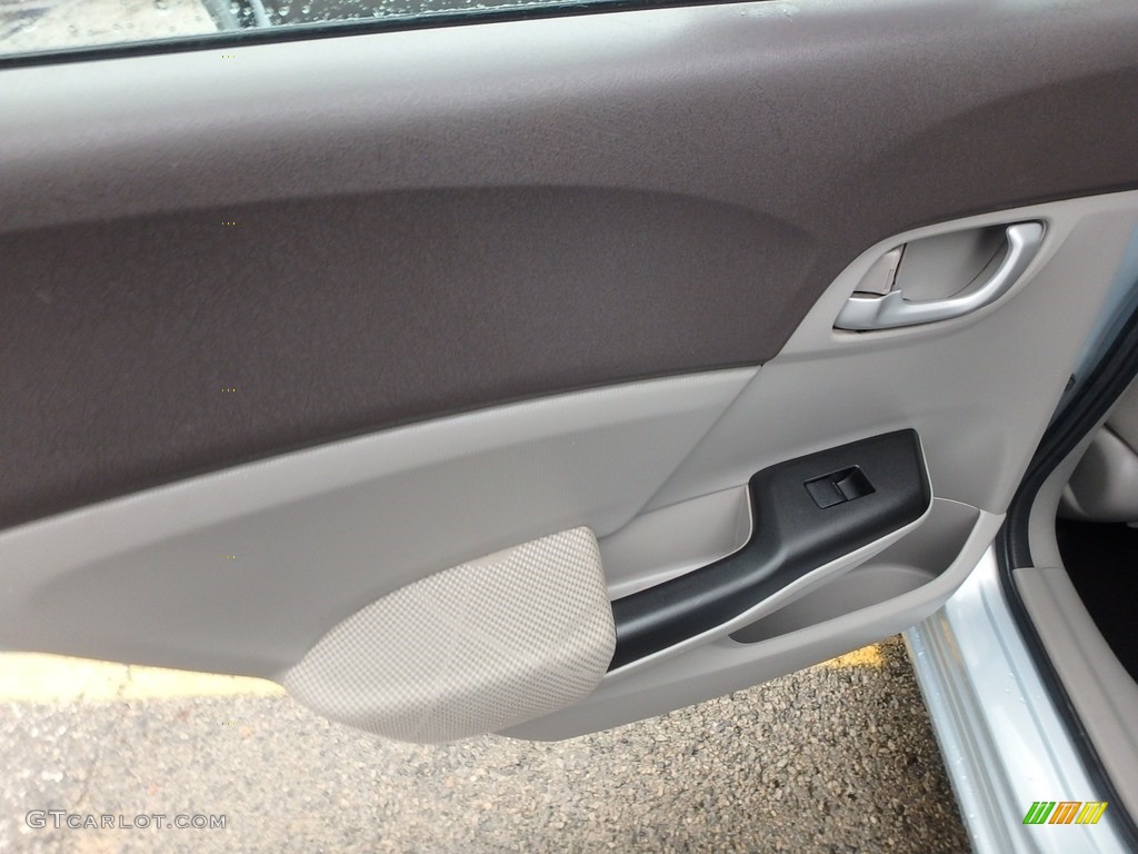 2012 Civic LX Sedan - Cool Mist Metallic / Stone photo #18