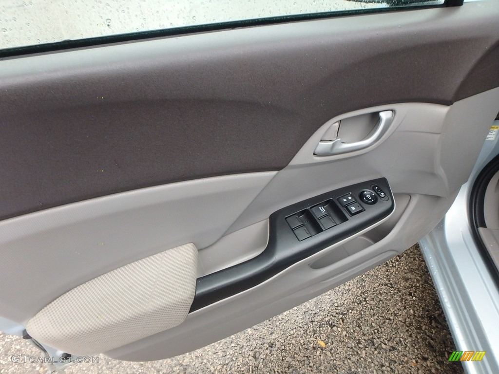 2012 Civic LX Sedan - Cool Mist Metallic / Stone photo #19