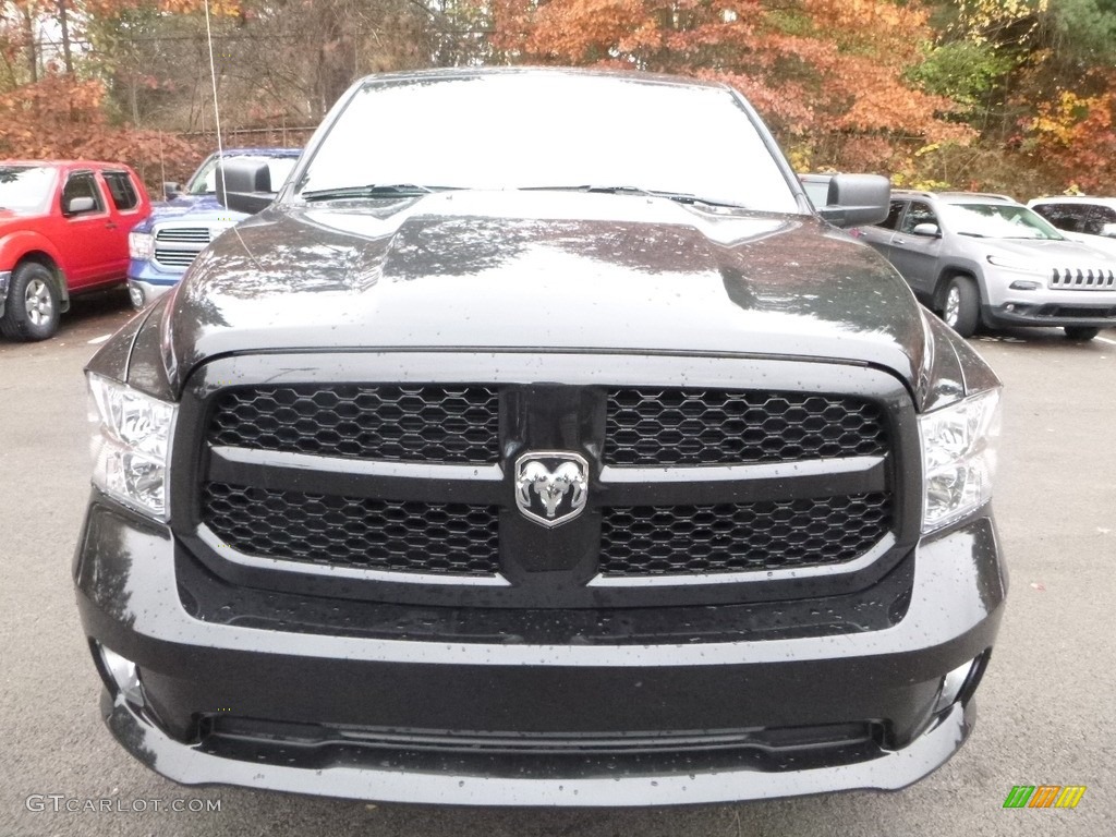 2018 1500 Express Crew Cab 4x4 - Brilliant Black Crystal Pearl / Black/Diesel Gray photo #8
