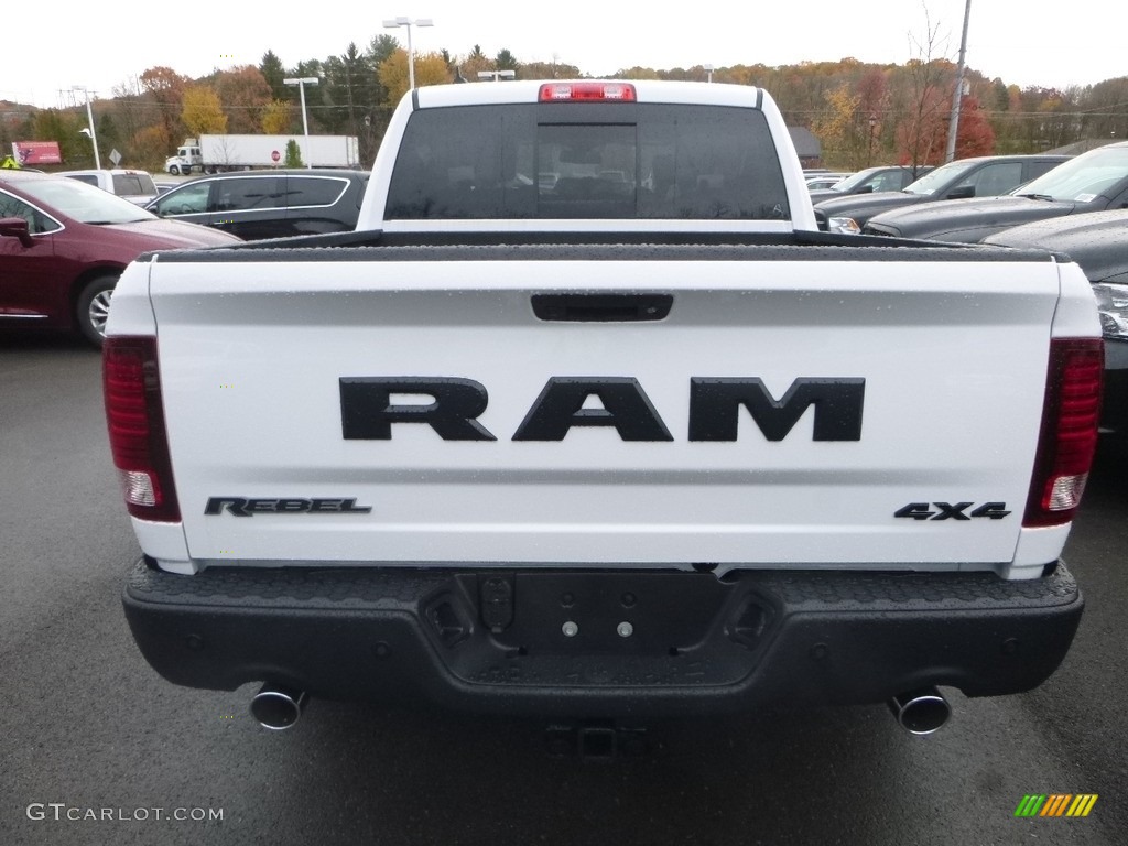 2018 1500 Rebel Crew Cab 4x4 - Bright White / Black photo #4