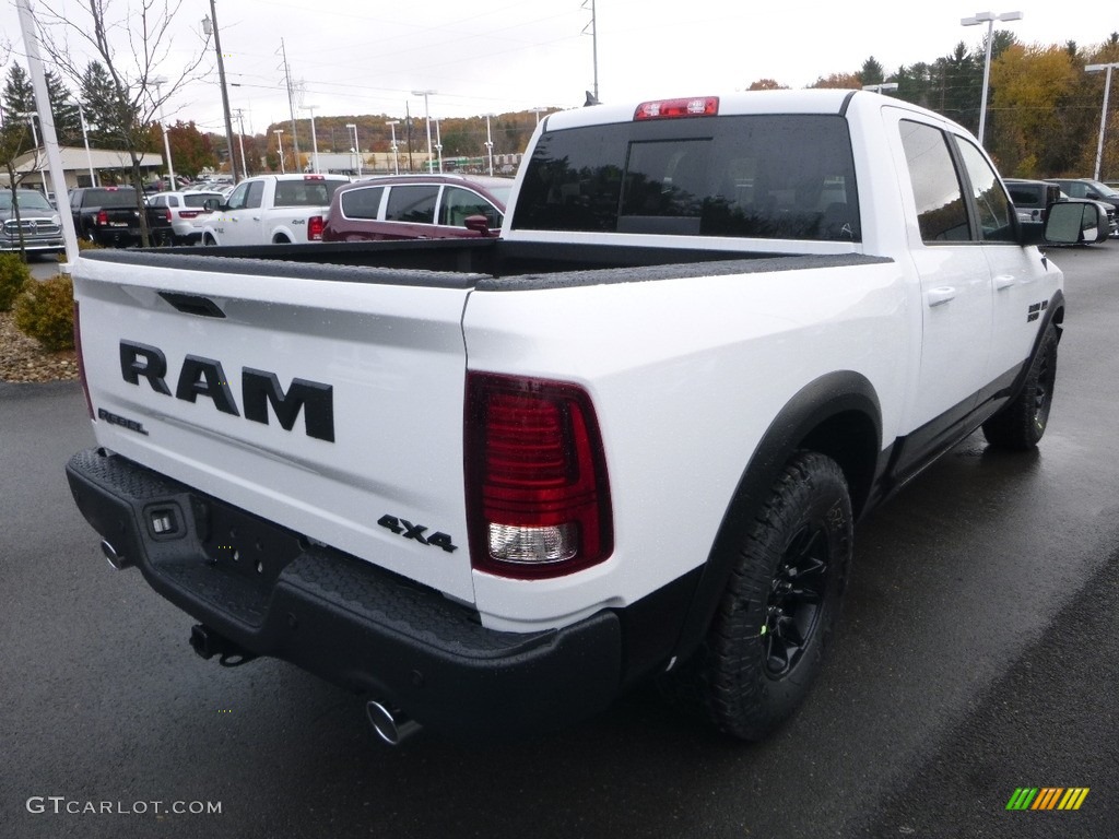 2018 1500 Rebel Crew Cab 4x4 - Bright White / Black photo #5