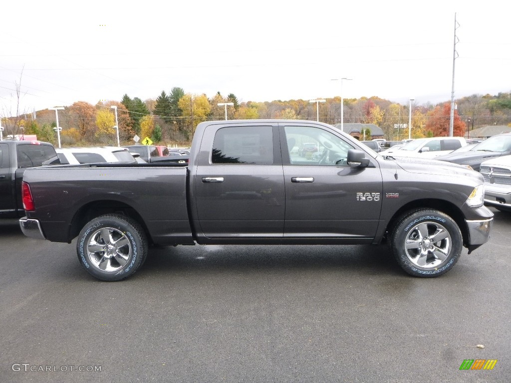 2018 1500 Big Horn Crew Cab 4x4 - Granite Crystal Metallic / Black/Diesel Gray photo #6