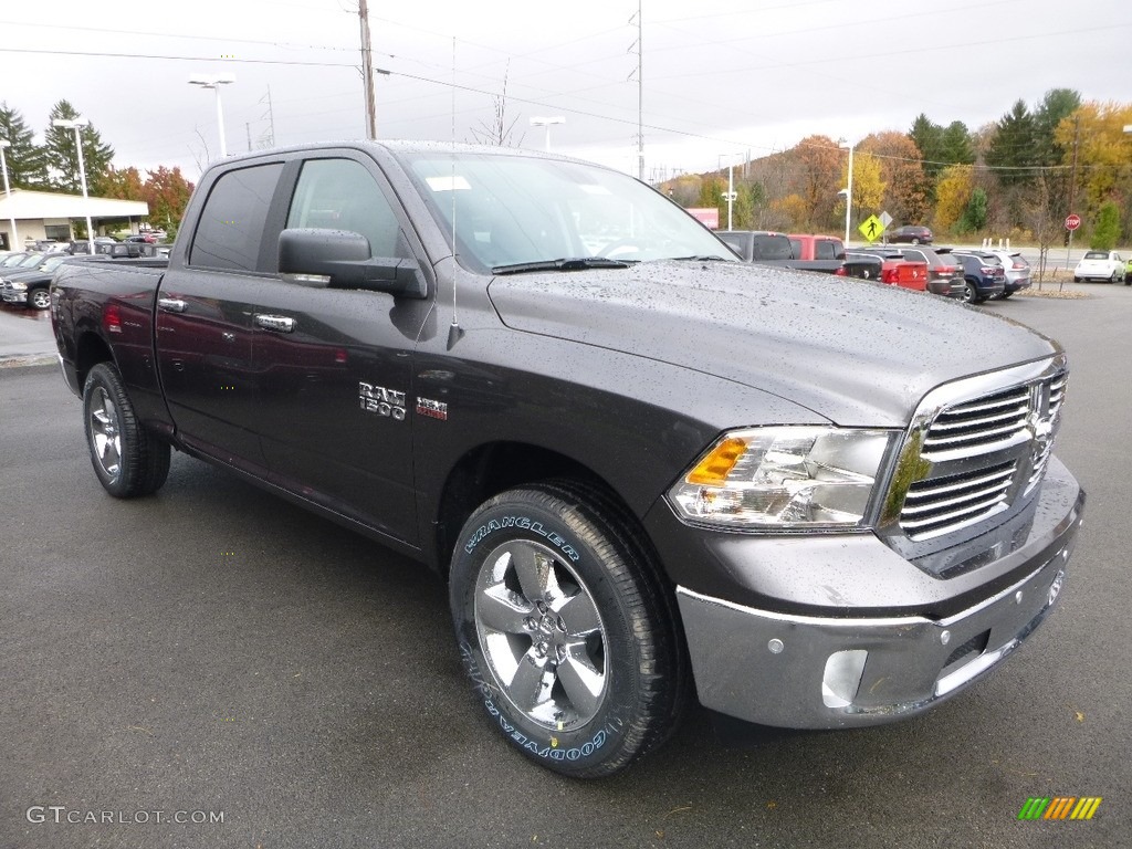 2018 1500 Big Horn Crew Cab 4x4 - Granite Crystal Metallic / Black/Diesel Gray photo #7