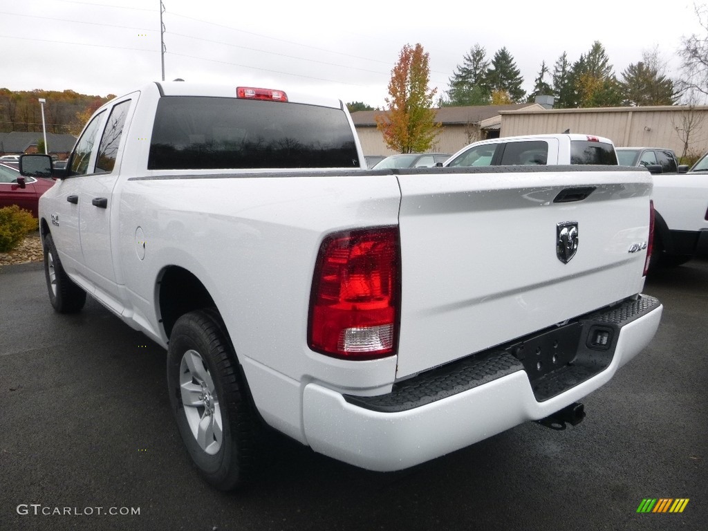 2018 1500 Express Quad Cab 4x4 - Bright White / Black/Diesel Gray photo #3