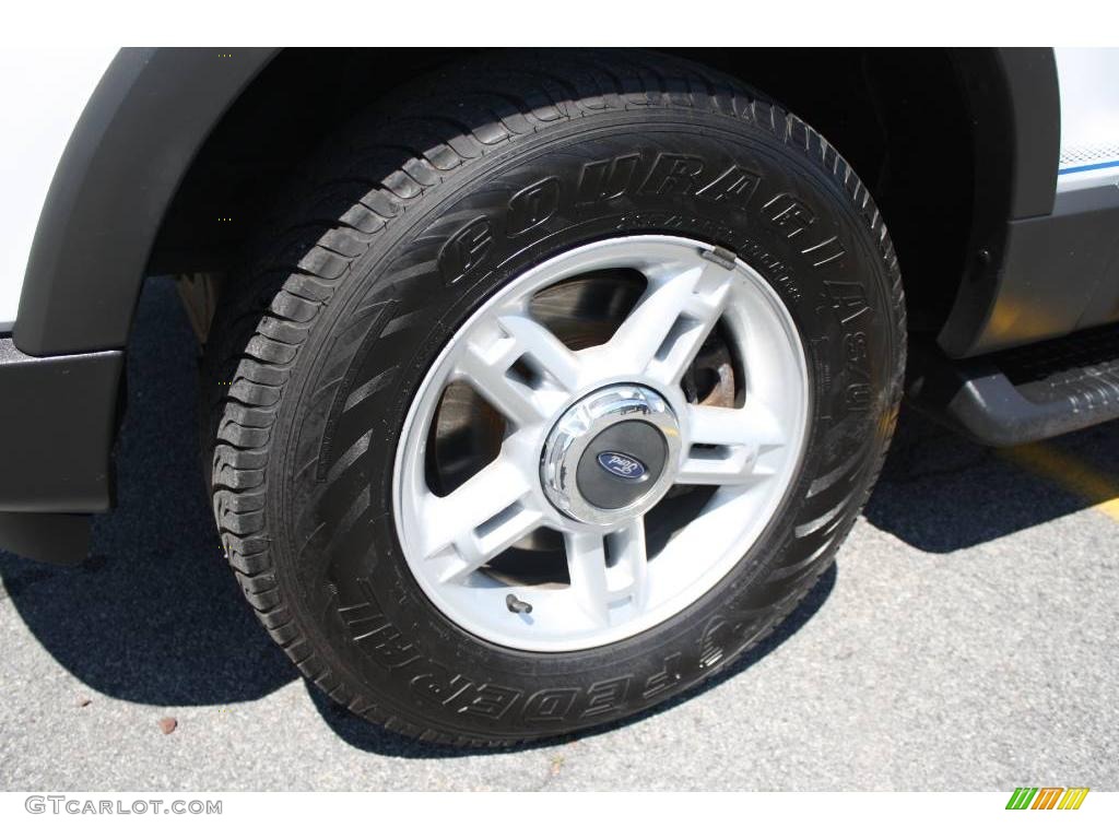 2003 Explorer XLT 4x4 - Oxford White / Graphite Grey photo #3