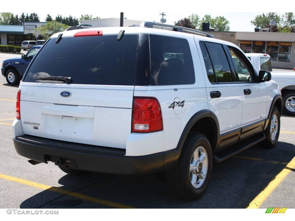 2003 Explorer XLT 4x4 - Oxford White / Graphite Grey photo #5