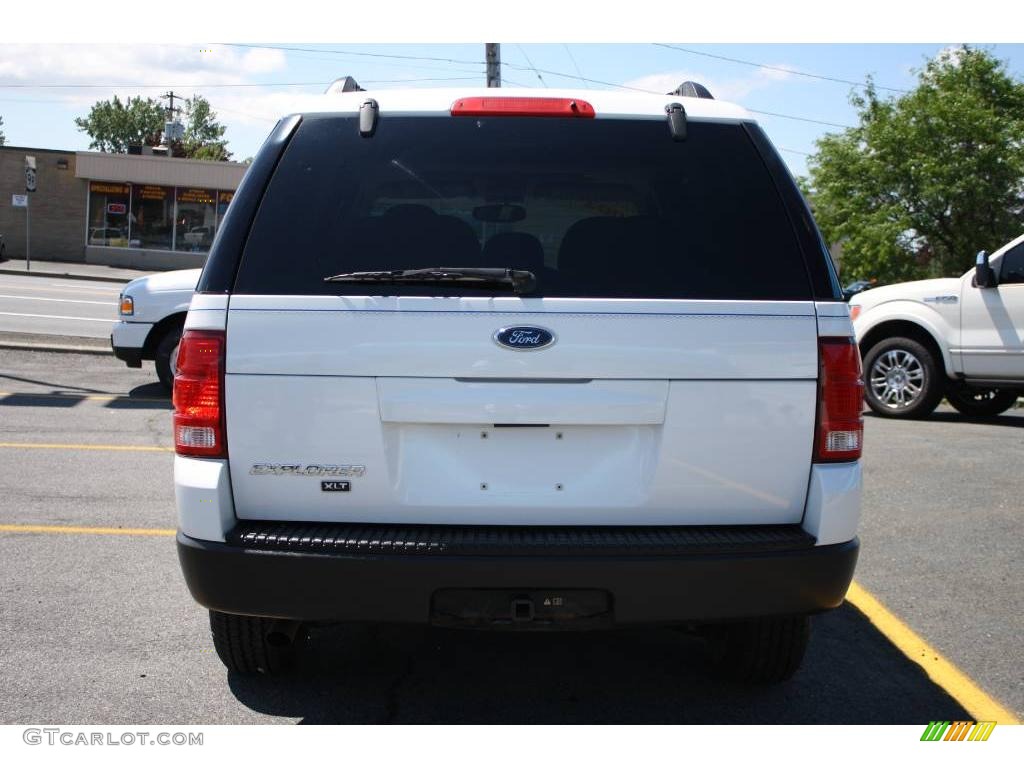 2003 Explorer XLT 4x4 - Oxford White / Graphite Grey photo #6