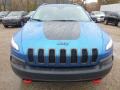 2018 Hydro Blue Pearl Jeep Cherokee Trailhawk 4x4  photo #8