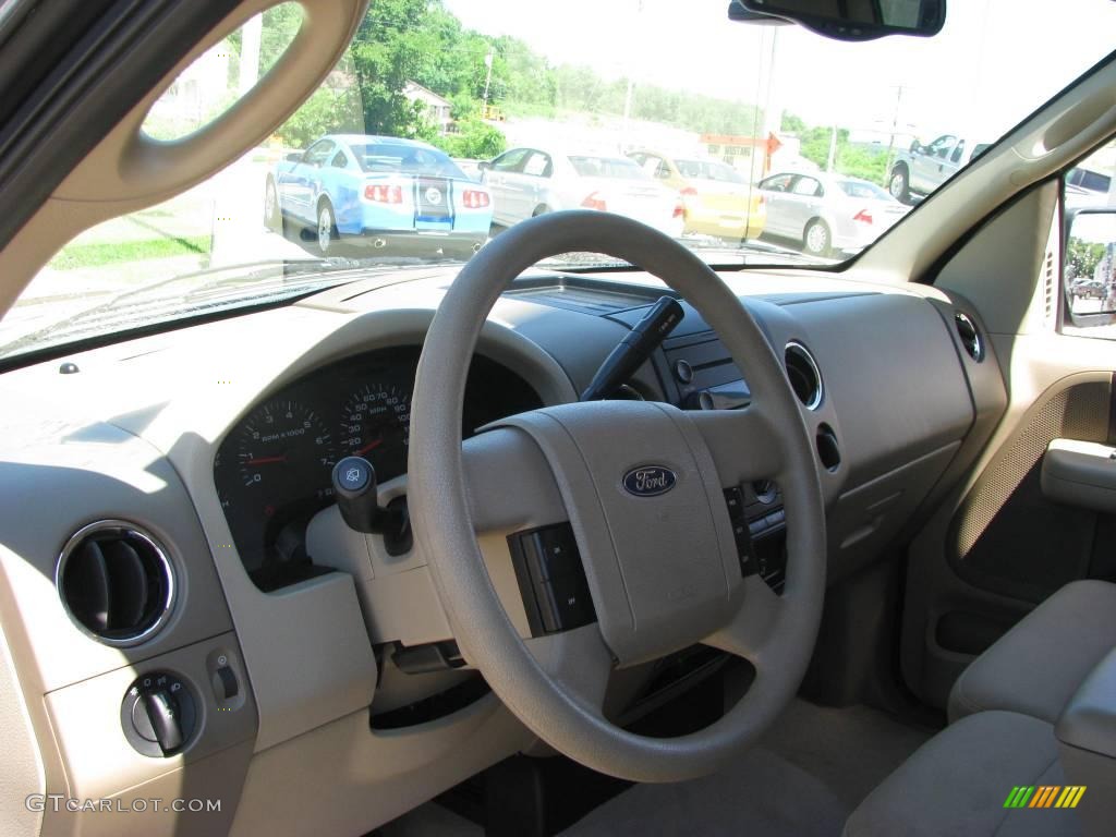 2004 F150 XLT SuperCrew 4x4 - Medium Wedgewood Blue Metallic / Tan photo #7