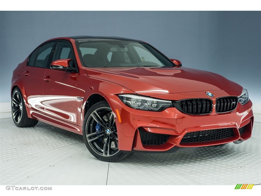 Sakhir Orange II Metallic 2018 BMW M3 Sedan Exterior Photo #123743573