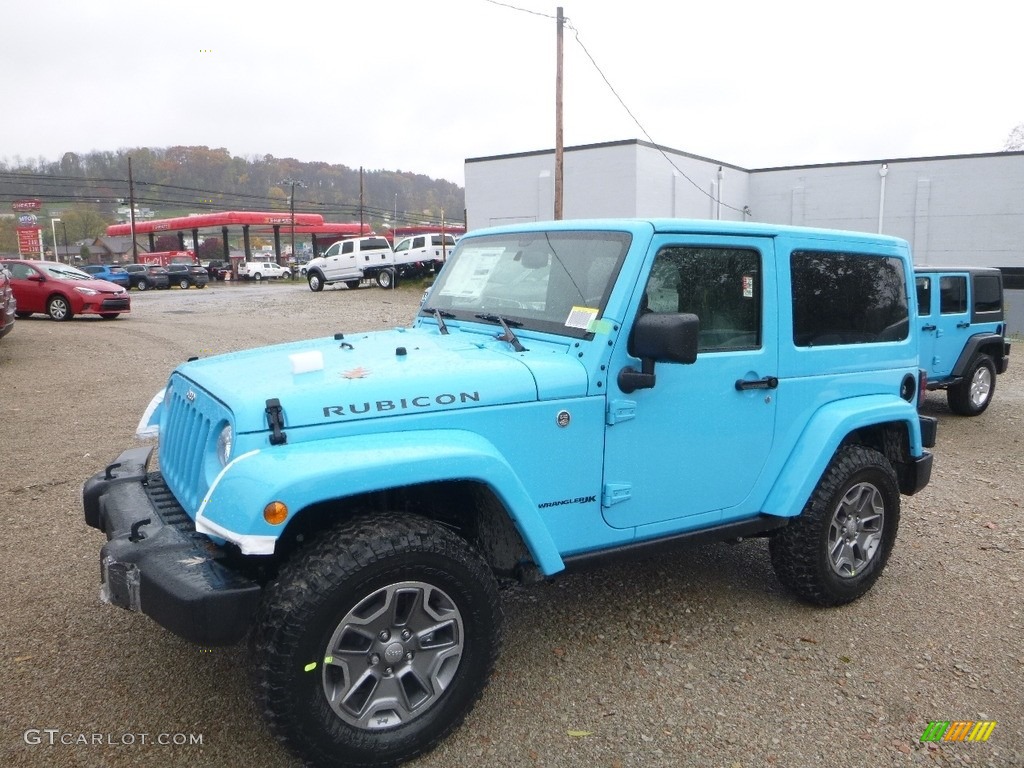 2018 Wrangler Rubicon 4x4 - Chief Blue / Black photo #1