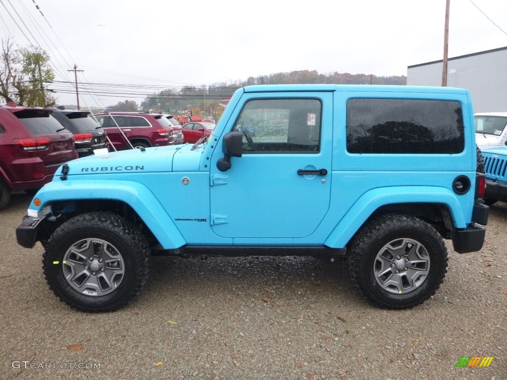 Chief Blue 2018 Jeep Wrangler Rubicon 4x4 Exterior Photo #123743894