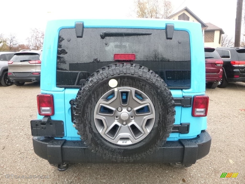 2018 Wrangler Rubicon 4x4 - Chief Blue / Black photo #4