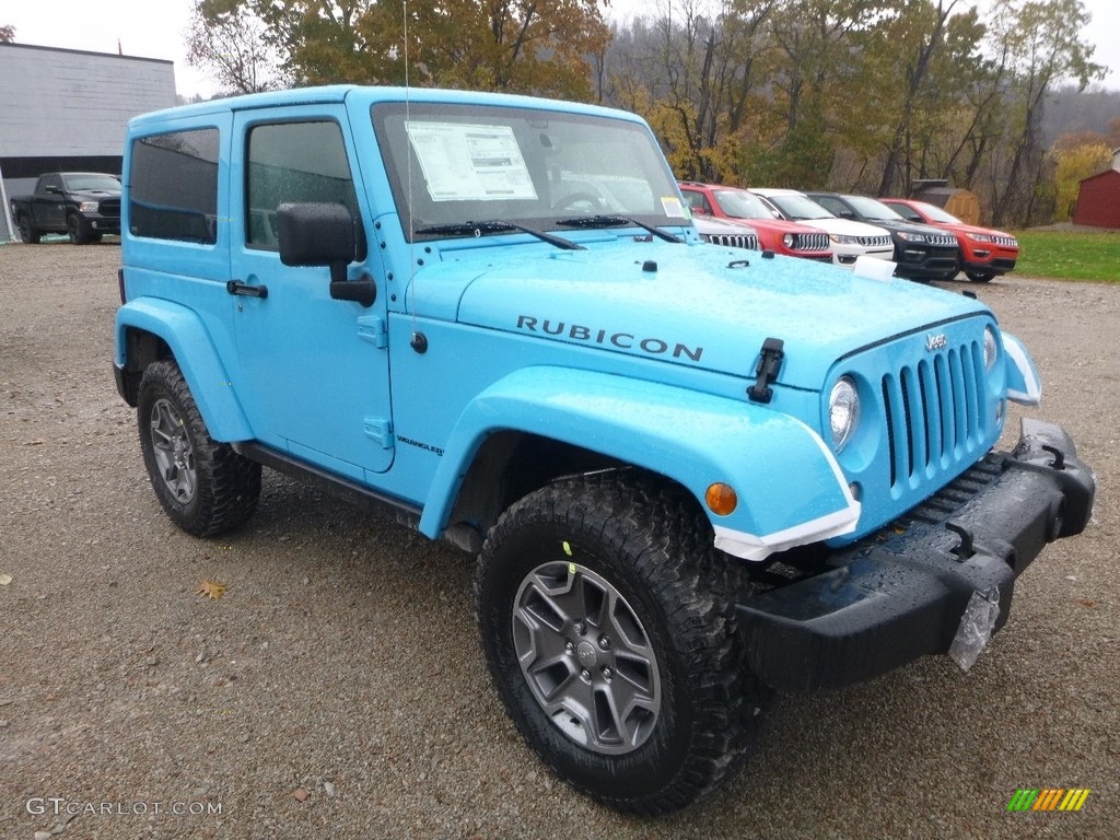 Chief Blue 2018 Jeep Wrangler Rubicon 4x4 Exterior Photo #123744050