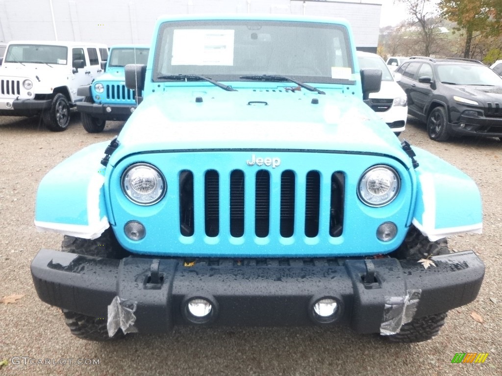 2018 Wrangler Rubicon 4x4 - Chief Blue / Black photo #8