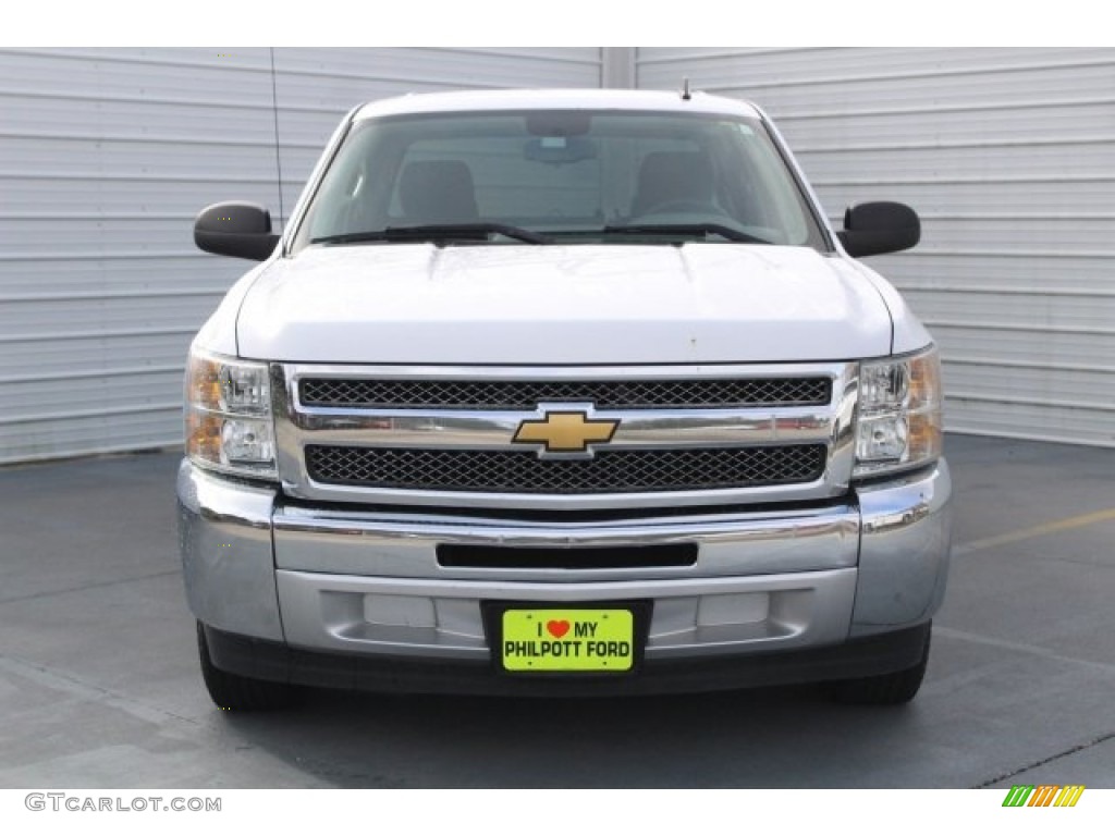 2012 Silverado 1500 LS Crew Cab - Summit White / Dark Titanium photo #2