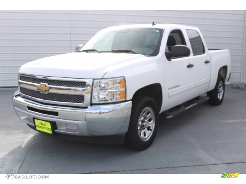 2012 Silverado 1500 LS Crew Cab - Summit White / Dark Titanium photo #3