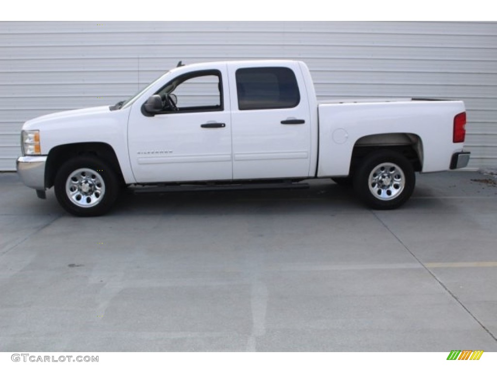 2012 Silverado 1500 LS Crew Cab - Summit White / Dark Titanium photo #8
