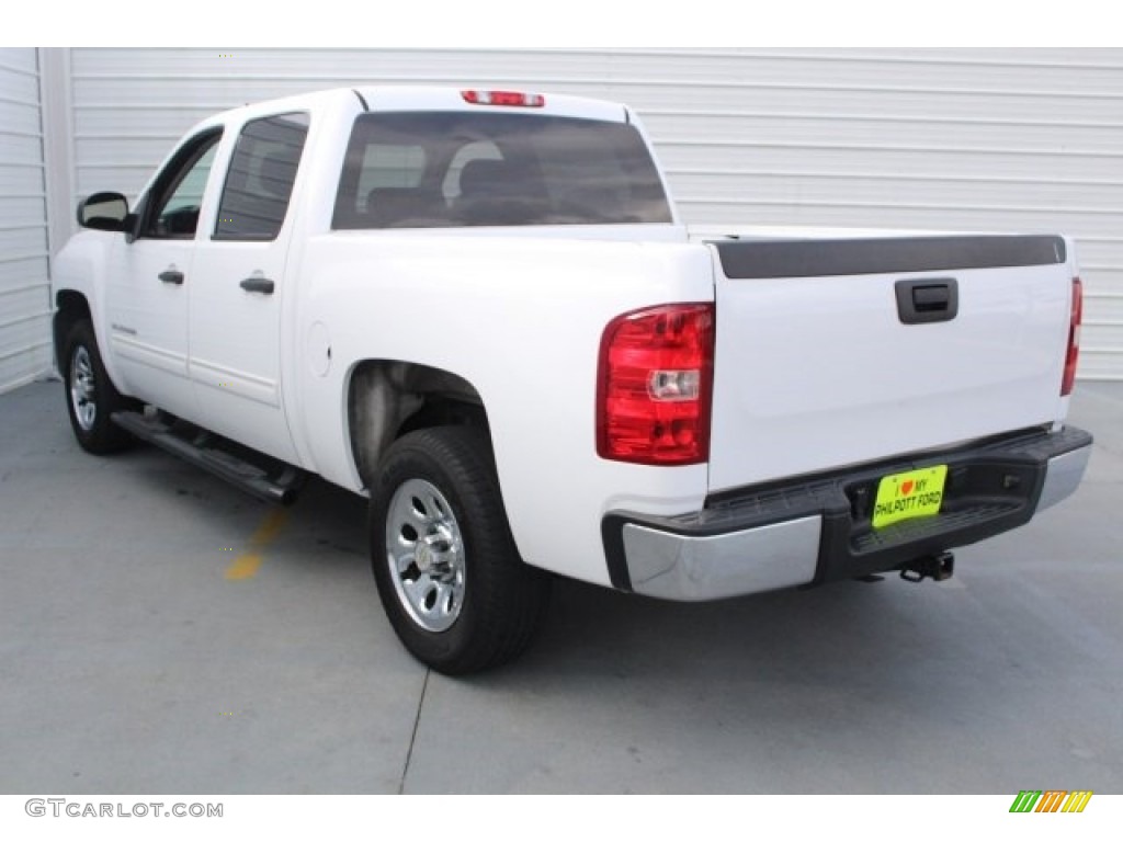 2012 Silverado 1500 LS Crew Cab - Summit White / Dark Titanium photo #9