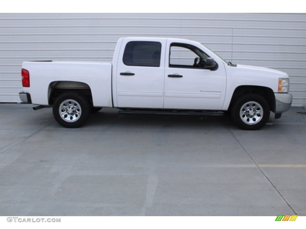 2012 Silverado 1500 LS Crew Cab - Summit White / Dark Titanium photo #12