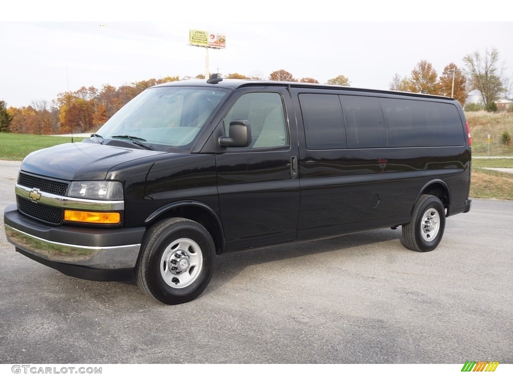 2017 Express 3500 Passenger LT - Black / Medium Pewter photo #42
