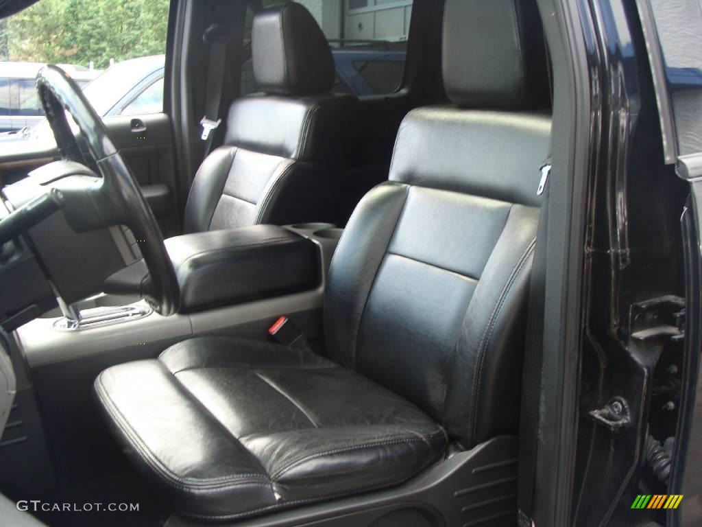 2004 F150 Lariat SuperCrew 4x4 - Black / Black/Medium Flint photo #12