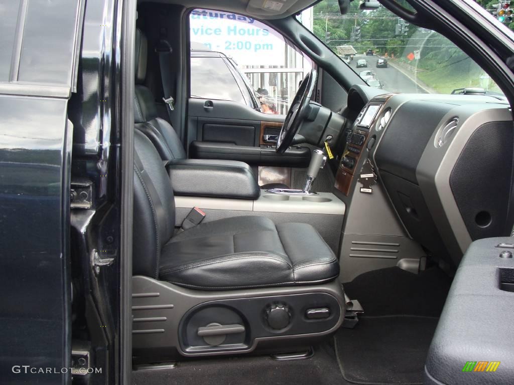 2004 F150 Lariat SuperCrew 4x4 - Black / Black/Medium Flint photo #15