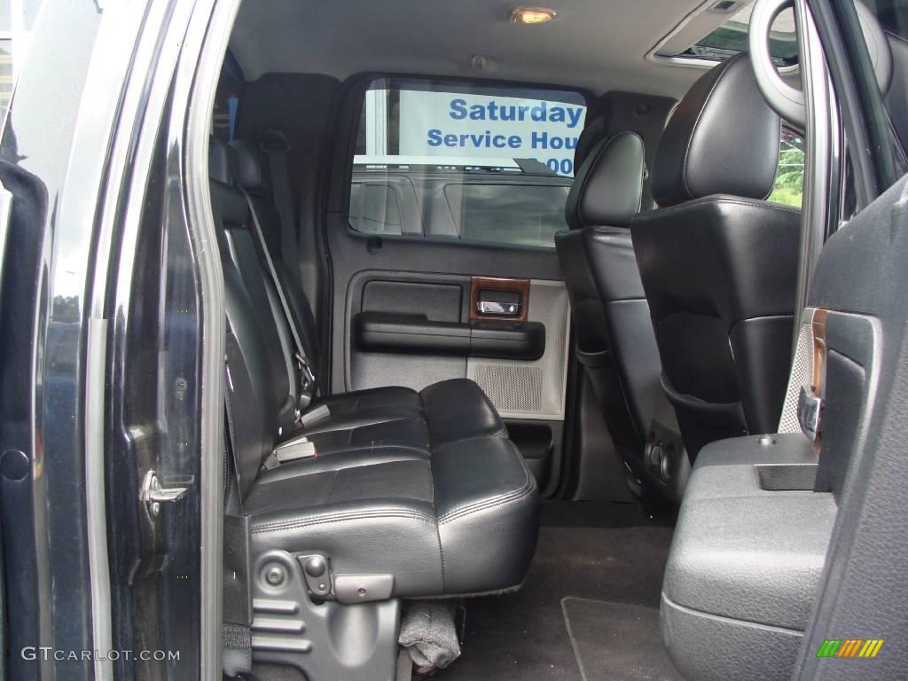 2004 F150 Lariat SuperCrew 4x4 - Black / Black/Medium Flint photo #17