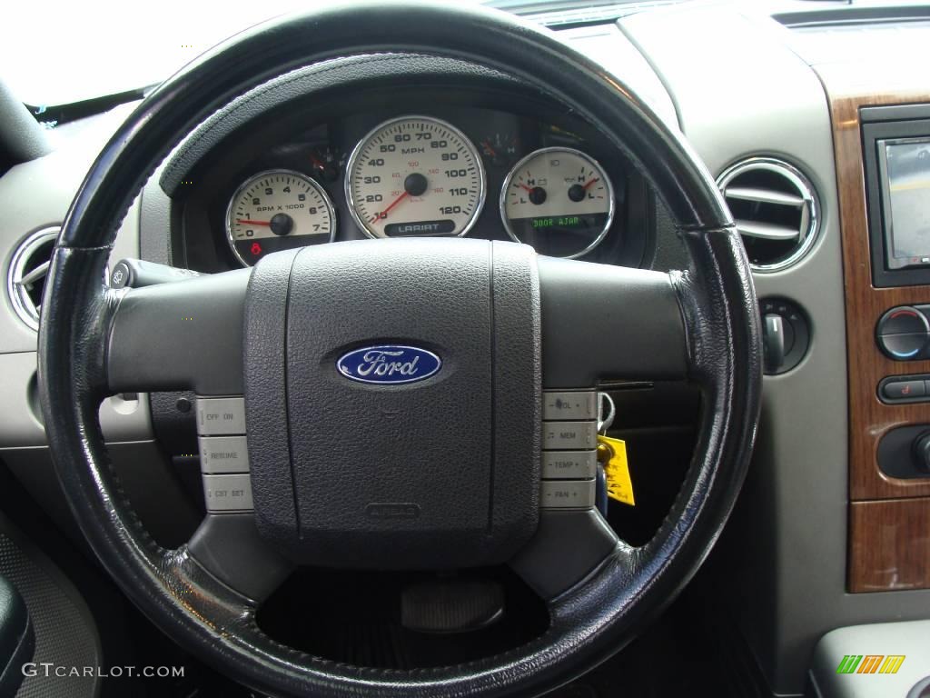 2004 F150 Lariat SuperCrew 4x4 - Black / Black/Medium Flint photo #20