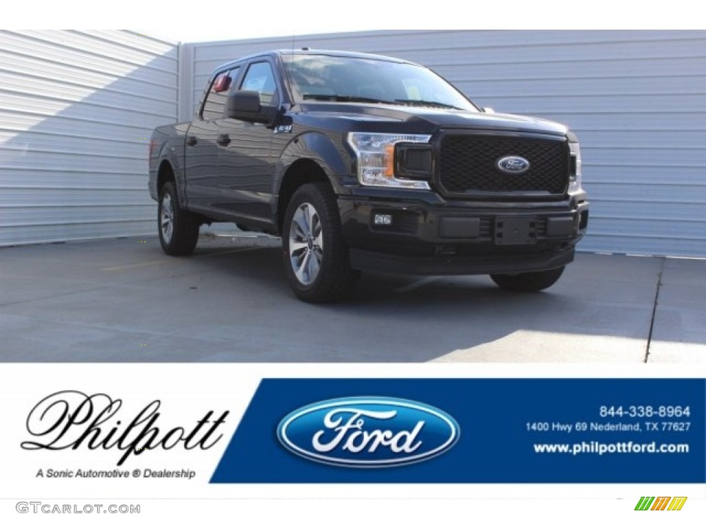 2018 F150 XL SuperCrew 4x4 - Shadow Black / Earth Gray photo #1