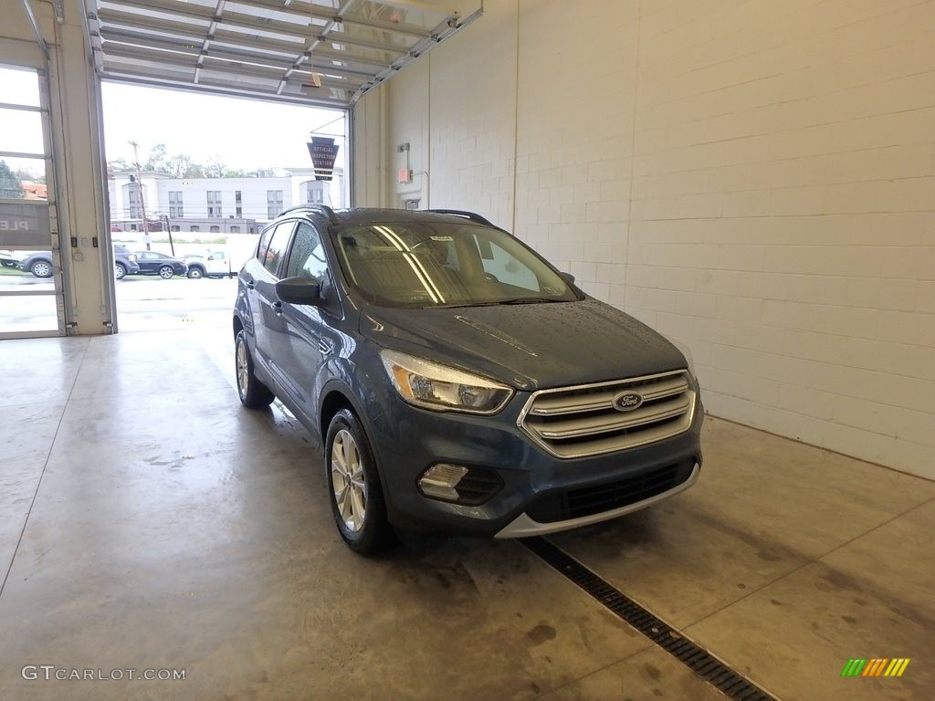 Blue Metallic Ford Escape