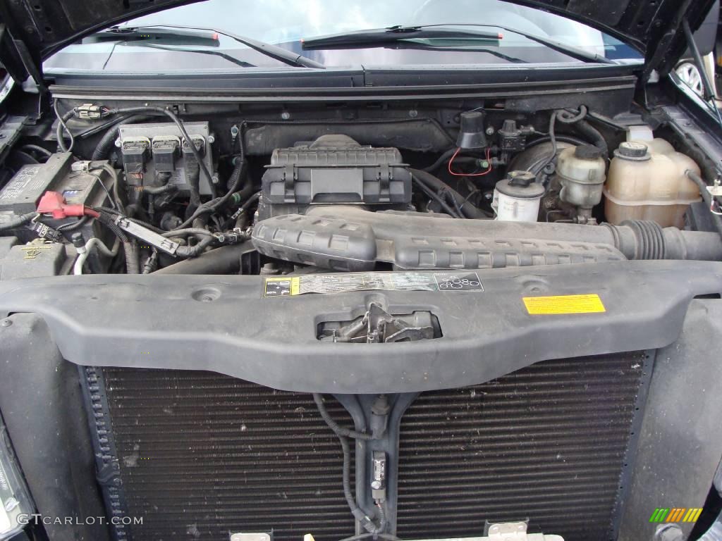 2004 F150 Lariat SuperCrew 4x4 - Black / Black/Medium Flint photo #25