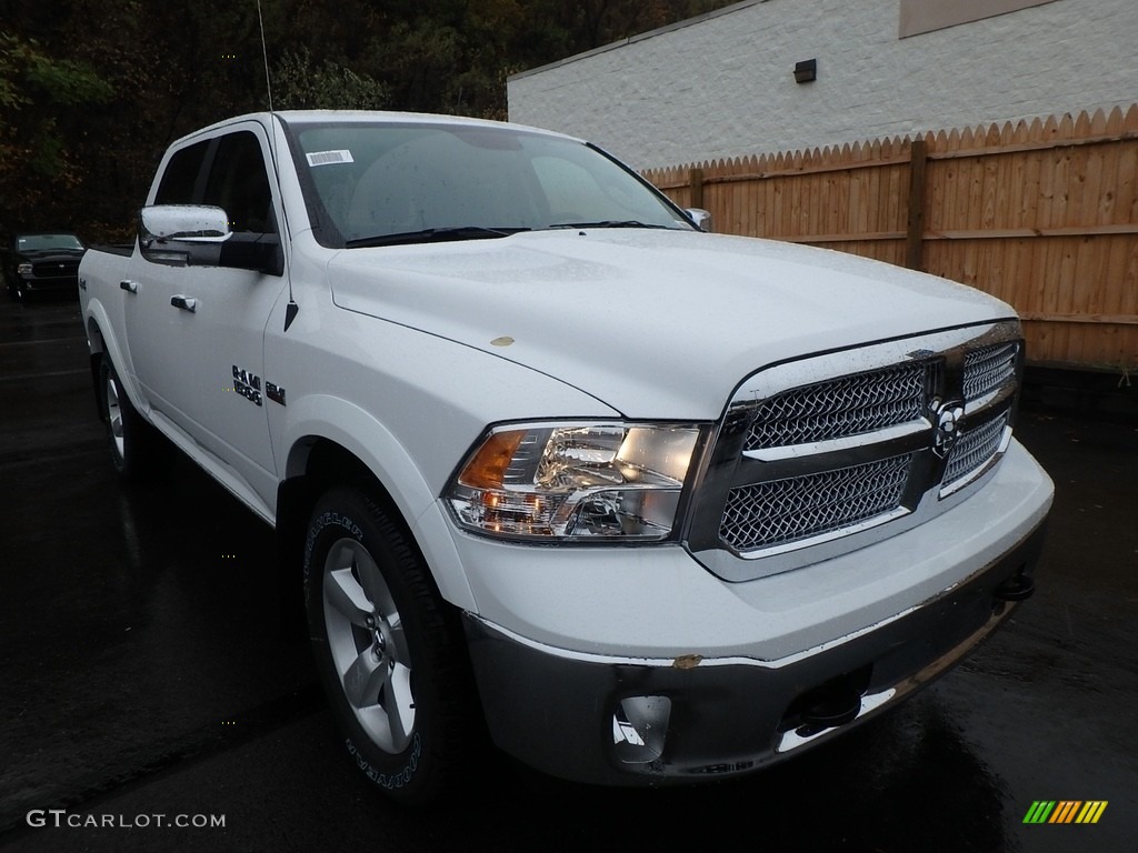 2018 1500 Big Horn Crew Cab 4x4 - Bright White / Black/Diesel Gray photo #7