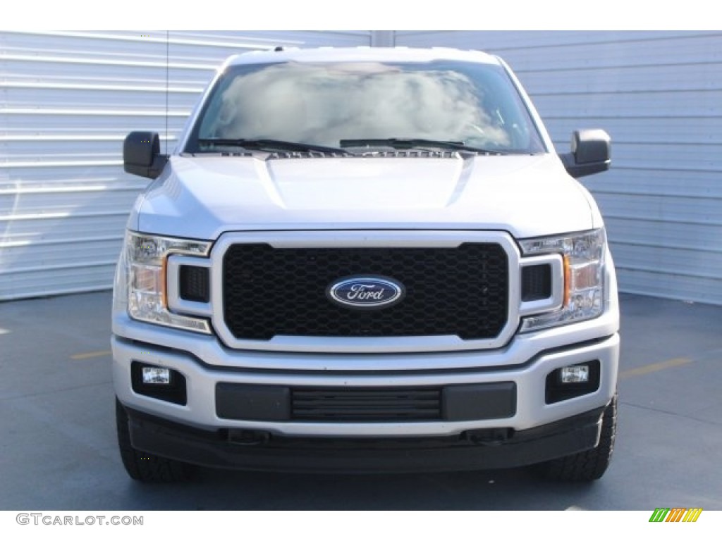2018 F150 XL SuperCrew 4x4 - Ingot Silver / Earth Gray photo #2