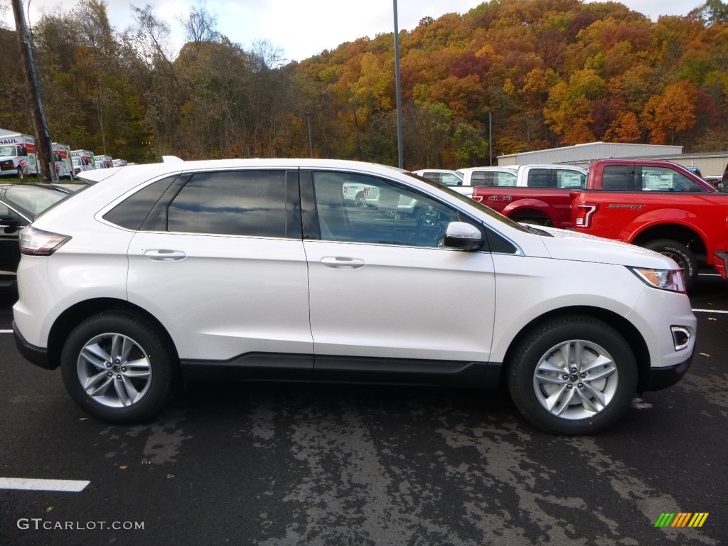 White Platinum 2018 Ford Edge SEL AWD Exterior Photo #123752102